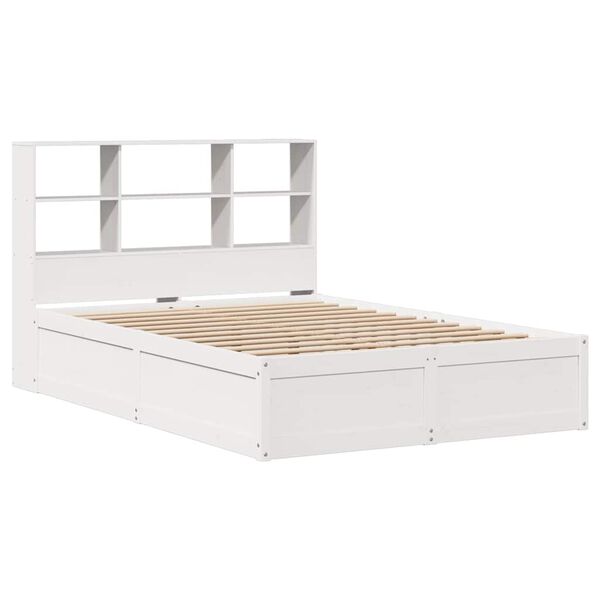 vidaXL Estructura de cama sin colch&oacute;n madera maciza de pino 160x200 cm