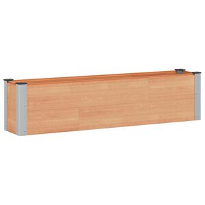 vidaXL Arriate elevado Marr&oacute;n 150 x 30 x 36 cm WPC y Aluminio