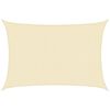 vidaXL Toldo de vela crema HDPE 160 g/m&sup2; 3x4,5 m