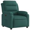 vidaXL Sill&oacute;n reclinable el&eacute;ctrico tela verde oscuro