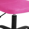 vidaXL Silla de oficina regulable en altura tela de malla rosa