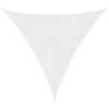 vidaXL Toldo de vela triangular tela Oxford blanco 5x5x5 m