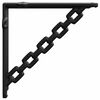vidaXL Soportes para estanter&iacute;as de pared 12 uds. Negro