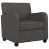 vidaXL Sill&oacute;n Negro envejecido Cuero sint&eacute;tico