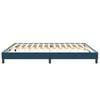 vidaXL Cama box spring sin colch&oacute;n terciopelo azul oscuro 200x220 cm