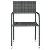 vidaXL Juego de comedor de jard&iacute;n 5 piezas gris