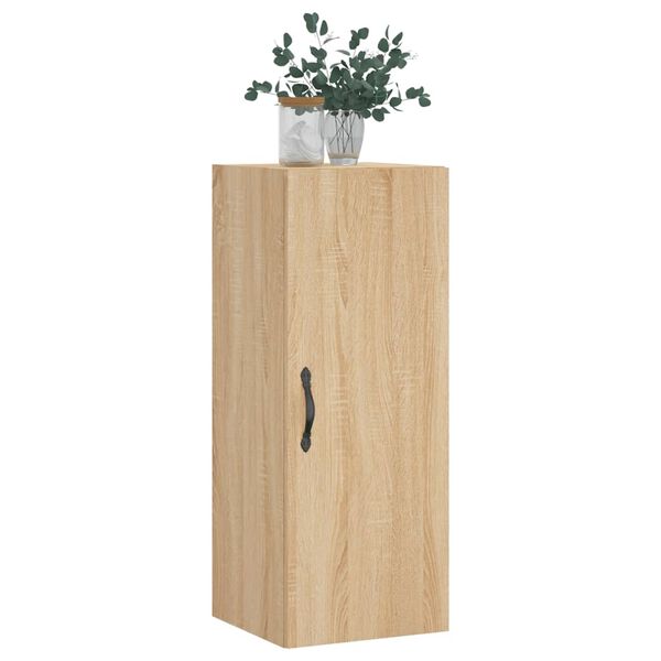vidaXL Armario de pared madera ingenier&iacute;a roble Sonoma 34,5x34x90 cm
