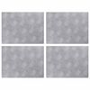 vidaXL Pelda&ntilde;o 4 uds. 40 x 30 cm Plateado Aluminio Rectangular
