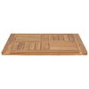 vidaXL Superficie de mesa de madera maciza de teca 60x60x2,5 cm
