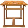 vidaXL Juego comedor de jard&iacute;n 7 pzas madera maciza acacia y textileno