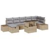 vidaXL Conjunto de sof&aacute; de jard&iacute;n 8 uds. rat&aacute;n sint&eacute;tico
