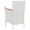 vidaXL Juego de comedor de jard&iacute;n 7 piezas rat&aacute;n sint&eacute;tico blanco