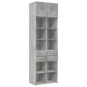 vidaXL Armario de madera de ingenier&iacute;a gris hormig&oacute;n 70x42,5x225 cm