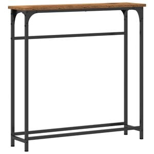 vidaXL Mesa Consola Madera vieja 75 x 19,5 x 75 cm