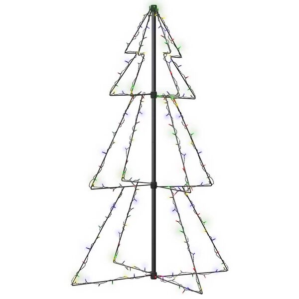 vidaXL Árbol de Navidad 160 LEDs interior y exterior 78x120 cm