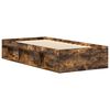 vidaXL Estructura de cama roble ahumado 90x200 cm