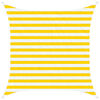 vidaXL Toldo Vela de Sombra Amarillo y blanco 2 x 2 m