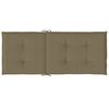 vidaXL Cojines silla respaldo alto 6 uds tela taupe melange 120x50x4cm