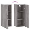 vidaXL Armario de pared madera de ingenier&iacute;a gris Sonoma 34,5x34x90 cm