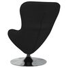 vidaXL Sillón huevo Negro 63 x 73 x 90 cm tela