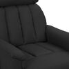 vidaXL Sillón de masaje elevable cuero sintético negro