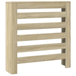 vidaXL Cubierta de radiador madera ingenier&iacute;a roble Sonoma 78x20x82 cm
