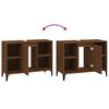 vidaXL Armario de lavabo madera contrachapada marrón roble 80x33x60 cm