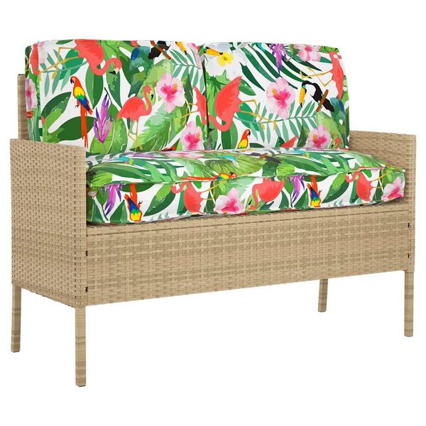 vidaXL Juego de Cojines Floral 3 pcs Multicolor Tela Oxford