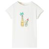 vidaXL Camiseta infantil color crudo 128