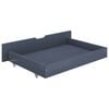 vidaXL Estructura de cama con 2 cajones madera de pino gris 160x200 cm