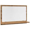 vidaXL Espejo mueble ba&ntilde;o madera ingenier&iacute;a roble artisan 60x11x37 cm