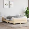 vidaXL Cama box spring con colch&oacute;n tela color crema 120x190 cm