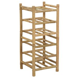 vidaXL Estante de Vino Natural 32,5 x 29,5 x 72 cm Bamb&uacute;