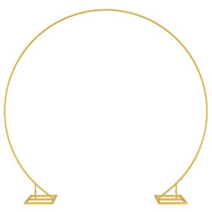 vidaXL Arco de boda sencillo Dorado 220 x 45 x 200 cm Acero