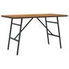 vidaXL Mesa de Comedor Marr&oacute;n 110 x 55 x 61,5 cm