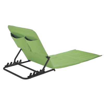 HI Esterilla silla plegable de playa PVC verde
