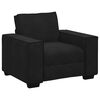 vidaXL Sillón de terciopelo negro 60 cm