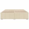 vidaXL Cama sin colch&oacute;n tela color crema 180x200 cm