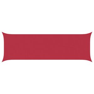 vidaXL Toldo Vela de Sombra Rojo 6 x 2 m 100% Poli&eacute;ster Oxford