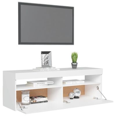 vidaXL Mueble para TV con luces LED blanco 120x35x40 cm