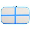 vidaXL Esterilla inflable de gimnasia con bomba PVC azul 60x100x15 cm