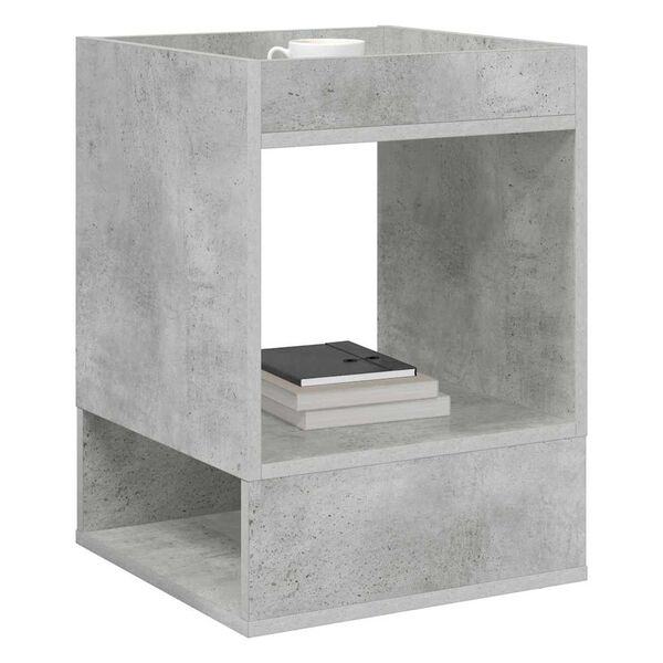 vidaXL Mesa Auxiliar 2 pcs Gris Concreto 40 x 40 x 56 cm