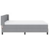vidaXL Cama tipo Box Spring Gris Claro 200 x 160 cm Poli&eacute;ster