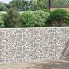vidaXL Arriate de gaviones de trapecio acero galvanizado 150x20x100 cm