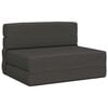 vidaXL Colch&oacute;n de sof&aacute; cama plegable Gris oscuro 70 x 80 x 60 cm Tela