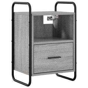 vidaXL Armario Colgante para la Mesa de Noche Sonoma gris