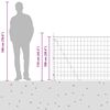 vidaXL Valla con Poste Gris 1 x 25 m Acero y PVC