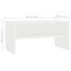 vidaXL Mueble para TV madera contrachapada blanco 80x40x40 cm
