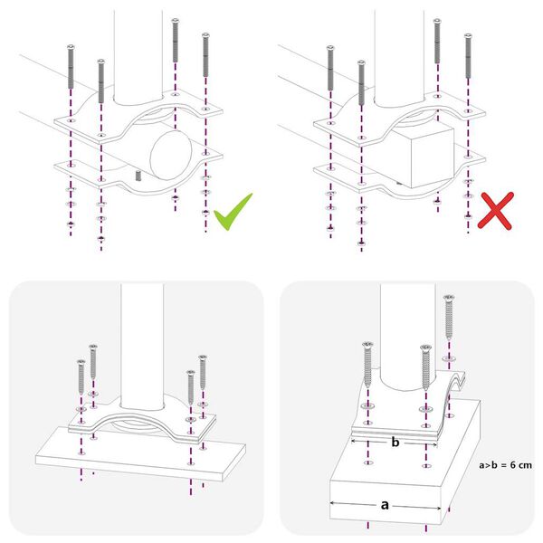 vidaXL Toldo lateral retráctil de jardín rojo 60x300 cm