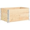 vidaXL Arriates de madera maciza de pino 3 unidades 80x120 cm